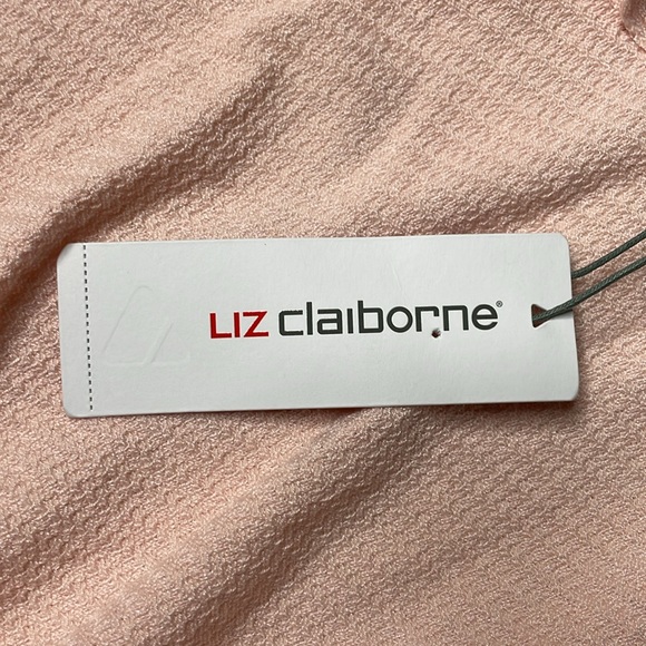 LIZ CLAIBORNE Cardigan Sweater English Rose Open Front Extended Shoulder Small - Picture 12 of 13